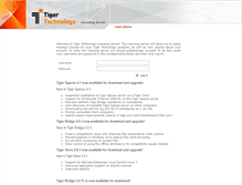 Tablet Screenshot of license.tiger-technology.com